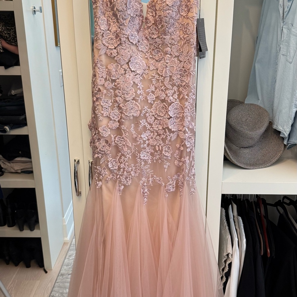Basix Black Label Mauve Lace Dress